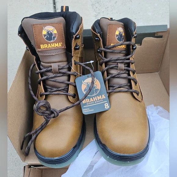 Brahma | Shoes | Brahma Mens Brown Work Boots | Poshmark display picture 3